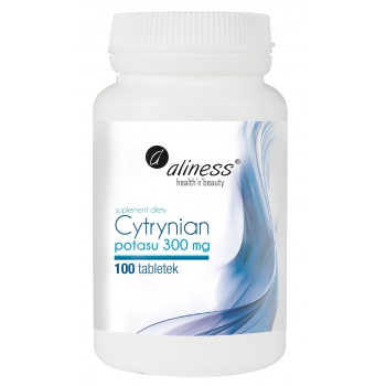 Aliness Cytrynian potasu 300 mg - 100 tabletek - suplement diety